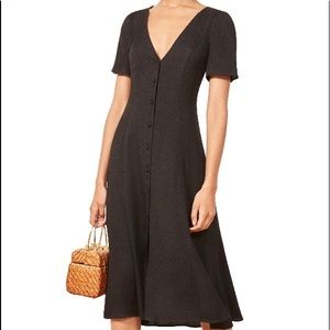 NWT Reformation Locklin Dress in Black